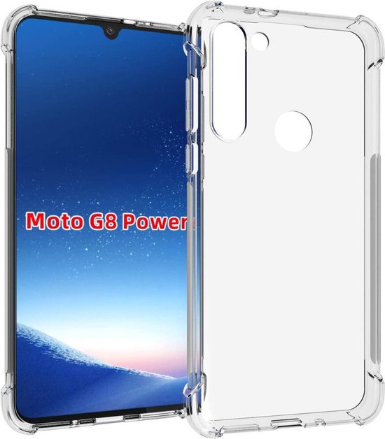 Motorola Moto G8 Power Hoesjes – Siliconen Backcover – Schokbestendig – Incl. 2 Screenprotectors – Transparant-Ilumina Benelux