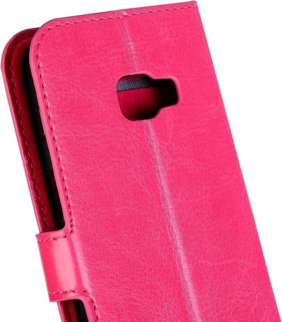 Samsung Galaxy A3 (2017) Hoesjes – Portemonnee Hoes – 2 Pack Screenprotector – Pasjeshouder – Roze-Ilumina Benelux
