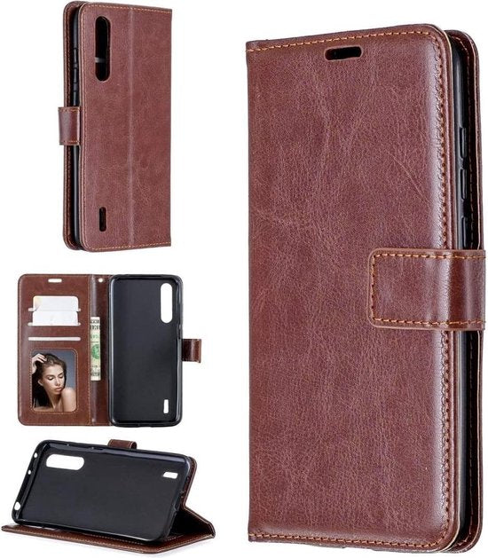 Huawei Y6p Hoesjes – Portemonnee Book Case – Pasjeshouder – 2x Screenprotector – Bruin-Ilumina Benelux