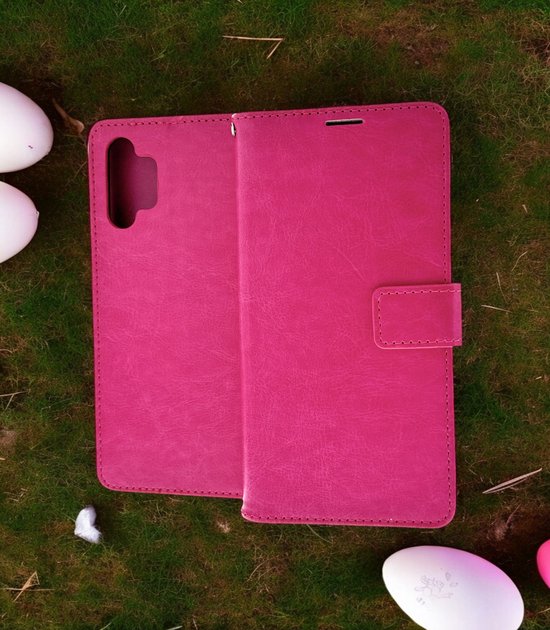 Samsung Galaxy A13 5G Hoesjes – Portemonnee Bookcase – Pasjeshouder – Magneetsluiting – Roze-Ilumina Benelux