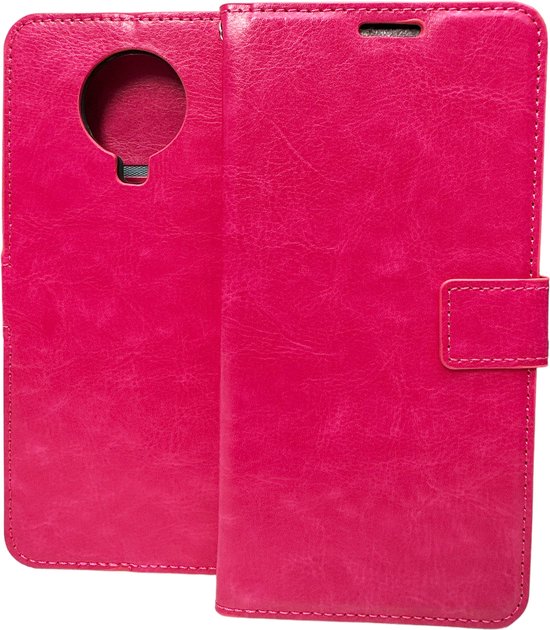 Nokia G10/G20 Hoesjes – Bookcase Portemonnee Hoes – Pasjeshouder – Magneetsluiting – Roze-Ilumina Benelux