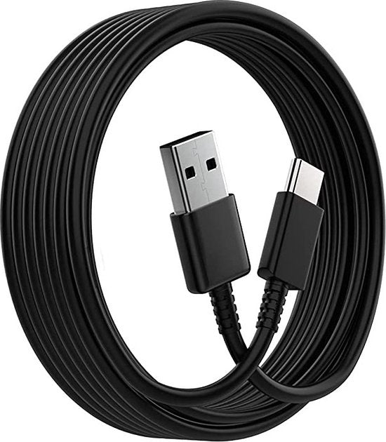 USB-C kabel – USB-A 2.0 oplaadkabel – GoPro/Switch/Xbox Series X/PS5 controller – 2 Meter – Zwart-Ilumina Benelux