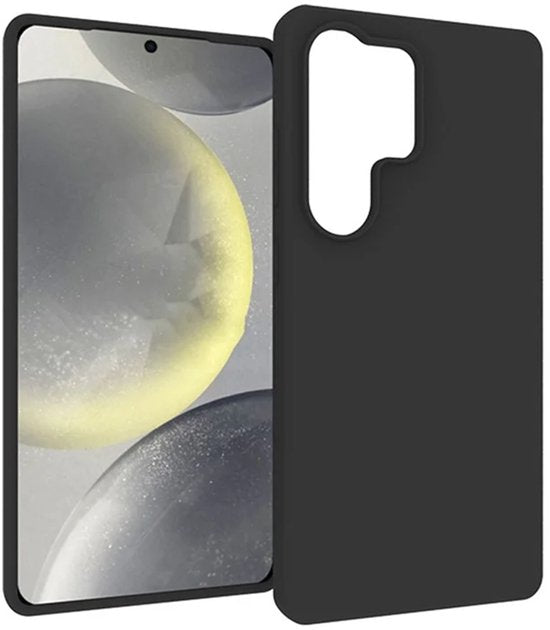 Samsung Galaxy S25 Ultra Hoesjes – Siliconen Backcover – Flexibel – Schokbestendig – Zwart-Ilumina Benelux