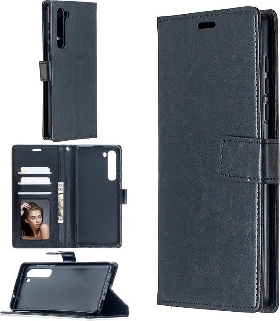 Motorola Edge Hoesjes – Portemonnee Book Case – Pasjeshouder – 2x Screenprotector – Zwart-Ilumina Benelux