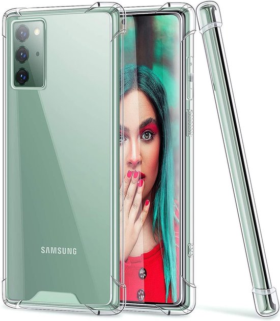 Samsung Galaxy Note 20 Hoesjes – Siliconen Backcover – Schokbestendig – Transparant-Ilumina Benelux