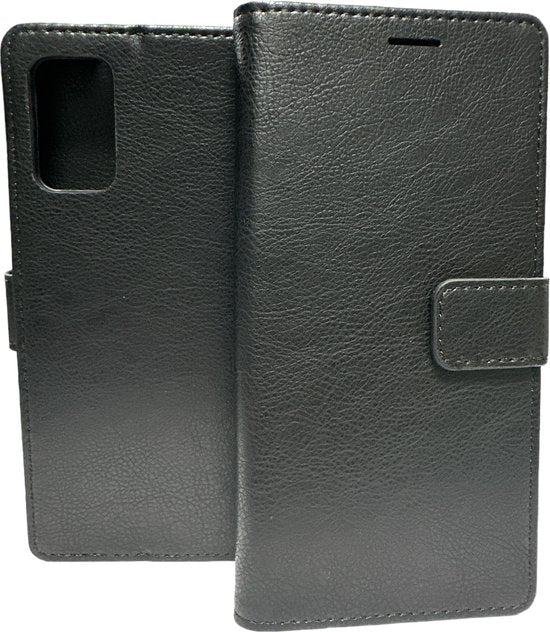 Portemonnee Hoesje - 2 Pack Screenprotector Geschikt voor: Samsung Galaxy S20 plus - zwart