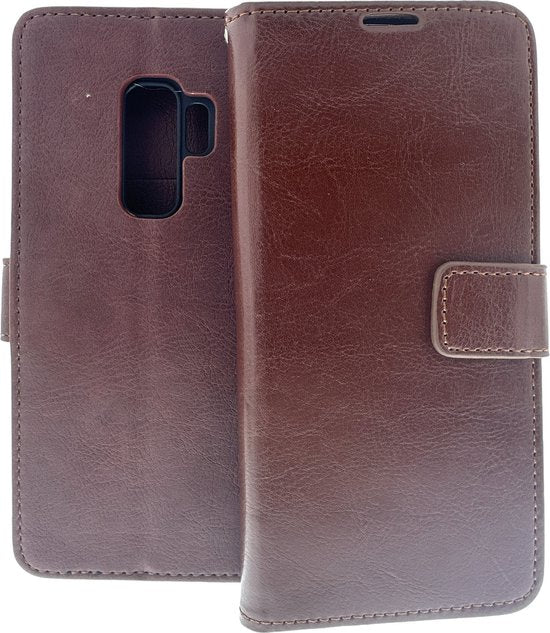 Portemonnee Book Case Hoesje Geschikt voor: Samsung Galaxy S9 - Bruin