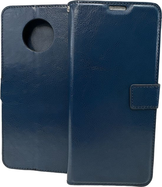 Nokia G50 Hoesjes – Portemonnee Book Case – Pasjeshouder – Magneetsluiting – Blauw-Ilumina Benelux