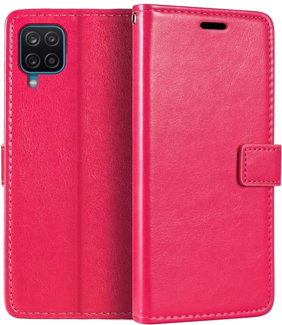 Samsung Galaxy A22 4G Hoesjes – Portemonnee Hoes – Pasjeshouder – Magneetsluiting – Roze