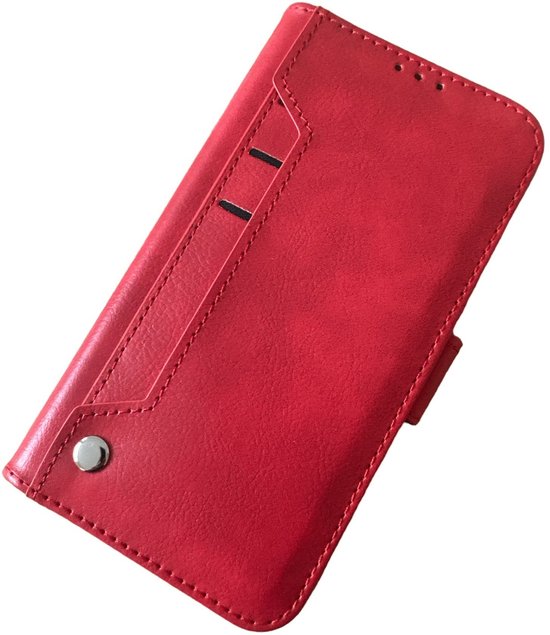 Samsung Galaxy A14 Hoesjes – Portemonnee Hoes – 9 Pasjesvakken – Magneetsluiting – Rood-Ilumina Benelux