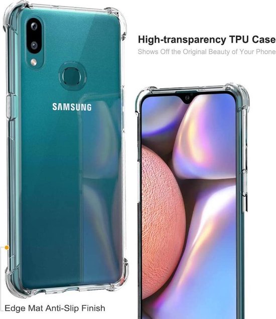 Samsung Galaxy A10e Hoesjes – Siliconen Backcover – Schokbestendig – Transparant-Ilumina Benelux
