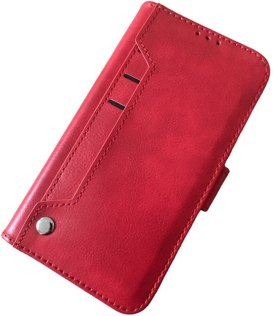 Samsung Galaxy S25 Plus Hoesjes – Portemonnee Hoes – 9 Pasjesvakken – Multi Storage Wallet – Rood-Ilumina Benelux