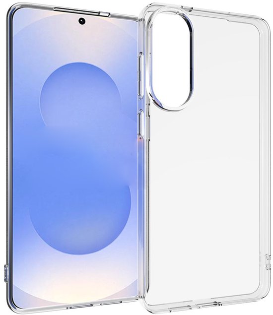 Samsung Galaxy S25 Edge Hoesjes – Siliconen Backcover – Transparant – Inclusief 2x Screenprotector – Anti-kras Gehard Glas-Ilumina Benelux