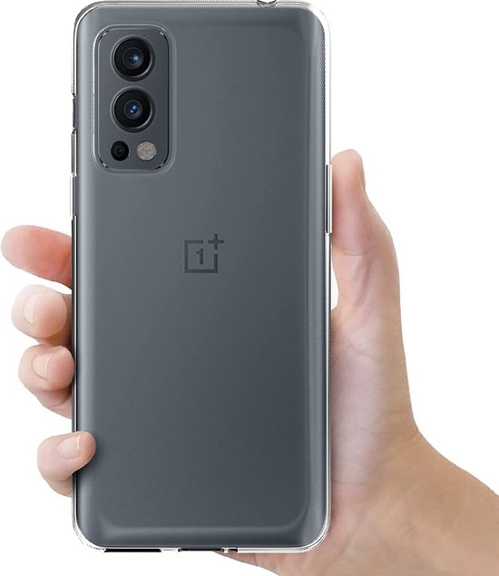 OnePlus Nord 2 5G Hoesjes – Transparante Siliconen Backcover – Inclusief 2x Screenprotector – Anti-kras-Ilumina Benelux