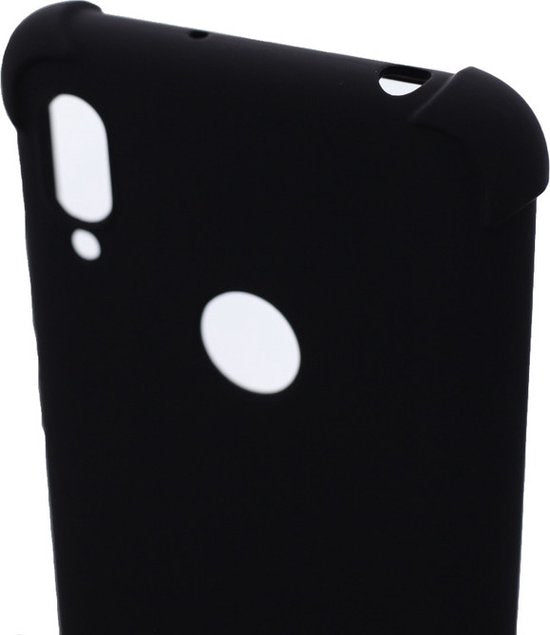 Motorola Moto E6 Plus Hoesjes – Siliconen Backcover – Schokbestendig – Anti Shock – Zwart-Ilumina Benelux