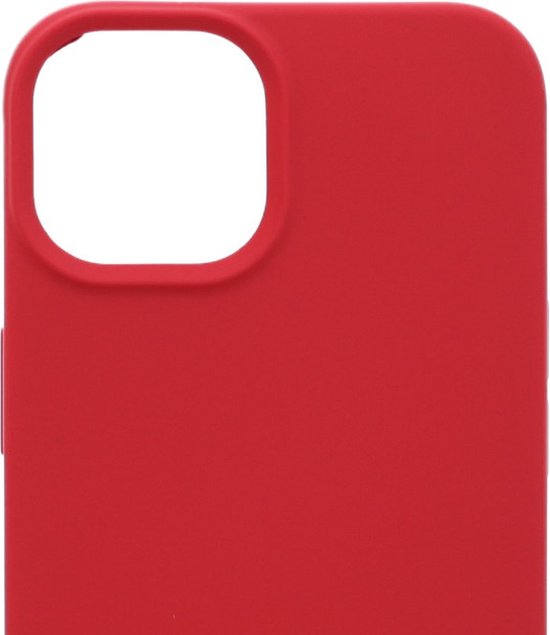 iPhone 14 Plus Hoesjes – Siliconen Backcover met Ketting – TPU – Schokbestendig – Rood-Ilumina Benelux