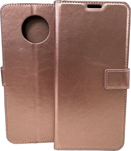 Nokia G50 Hoesjes – Portemonnee Book Case – Pasjeshouder – Magneetsluiting – Roségoud-Ilumina Benelux