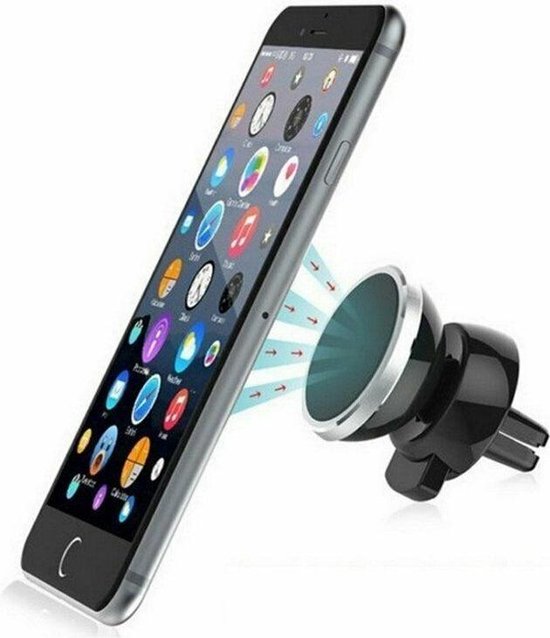 Telefoonhouder auto – Magnetische autohouder – Voor ventilatierooster – Universeel – Zwart-Telefoonhouders-Ilumina Benelux