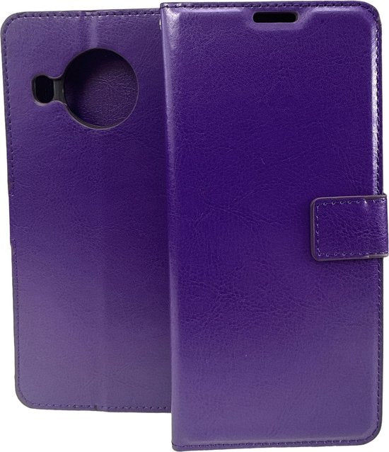 Nokia X10 / X20 Hoesjes – Portemonnee Book Case – Pasjeshouder – Magneetsluiting – Paars-Ilumina Benelux