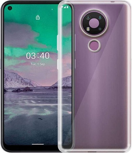 Nokia 3.4 Hoesjes – Siliconen Backcover – Flexibel – Anti Kras – Transparant-Ilumina Benelux