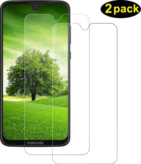 Screenprotector - Geschikt voor Motorola Moto G7 Play - 9H Glas (2-Pack)