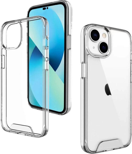 iPhone 13 Hoesjes – Transparante TPU Siliconen Bumper – Military Grade Schokbestendig – Crystal Clear-Ilumina Benelux