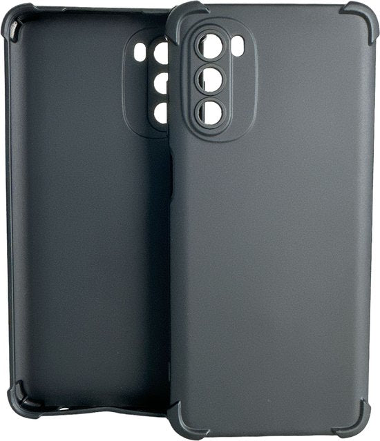 Motorola Moto G62 5G Hoesjes – Siliconen Backcover – Schokbestendig – Incl. 2 Screenprotectors – Zwart-Ilumina Benelux