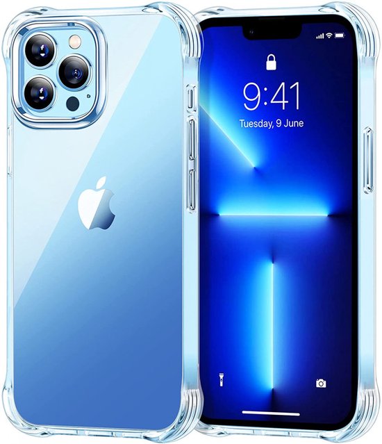 iPhone 13 Pro Hoesjes – Transparante TPU Backcover – Schokbestendig – Dun-Ilumina Benelux