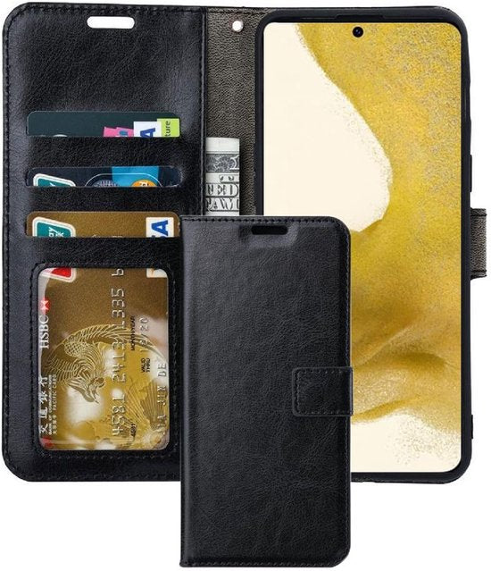 Samsung Galaxy S20 Ultra Hoesjes – Portemonnee Book Case – Pasjeshouder – Magneetsluiting – Zwart-Ilumina Benelux