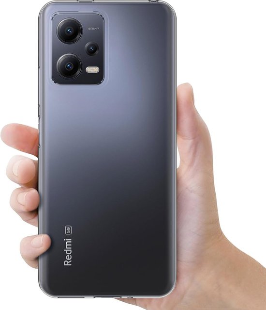 Xiaomi Redmi Note 12 5G Hoesjes – Flexibele Siliconen Backcover – Schokbestendig – Zwart-Ilumina Benelux