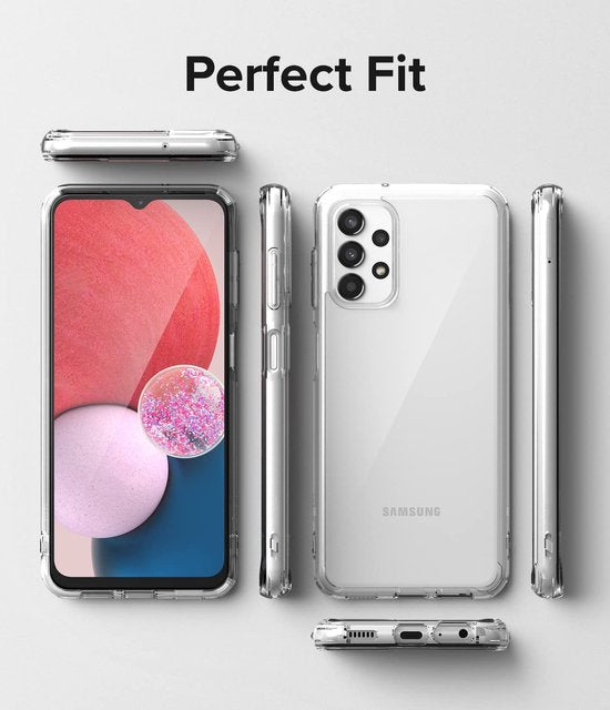 Samsung Galaxy A13 4G Hoesjes – Siliconen Backcover – Transparant – Inclusief 3x Screenprotector – Anti-kras – Transparant-Ilumina Benelux