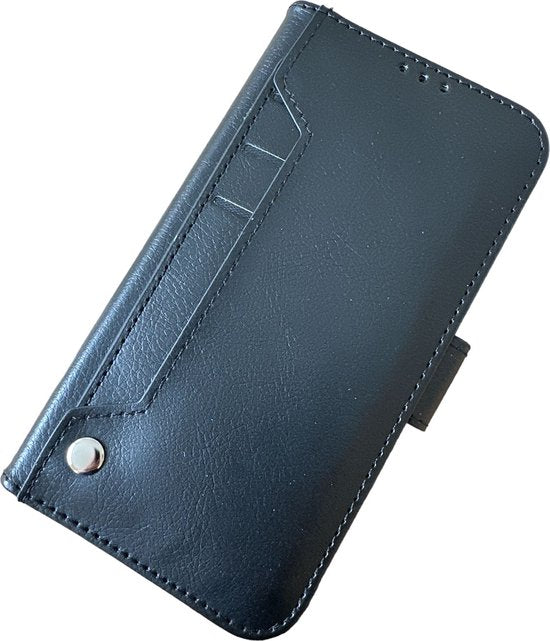 Samsung Galaxy A25 Hoesjes – Multi Storage Portemonnee Hoes – 9 Pasjesvakken – Magneetsluiting – Zwart