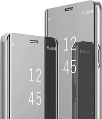 Clear View Spiegel hoesje Geschikt voor: Samsung Galaxy S9+ - Zilver