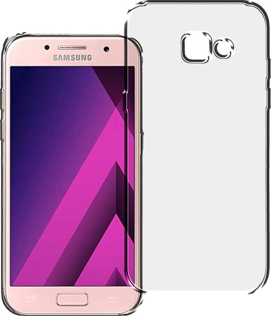 Silicone Soft Backcover Hoesje Geschikt voor: Samsung Galaxy A3 2017 - Transparant