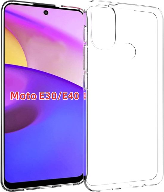 Motorola Moto E20/E30/E40 Hoesjes – Siliconen Backcover – Transparant – Flexibel – Schokabsorberend-Ilumina Benelux