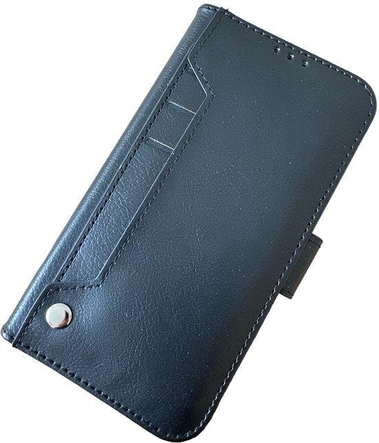 Multi Storage Wallet Hoesje Geschikt voor Samsung Galaxy A16 - met 9 Pasjesvakken - Zwart
