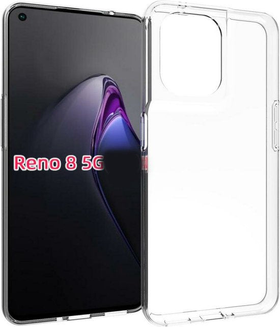 Oppo Reno 8 5G Hoesjes – Siliconen Backcover – Flexibel – Transparant-Ilumina Benelux