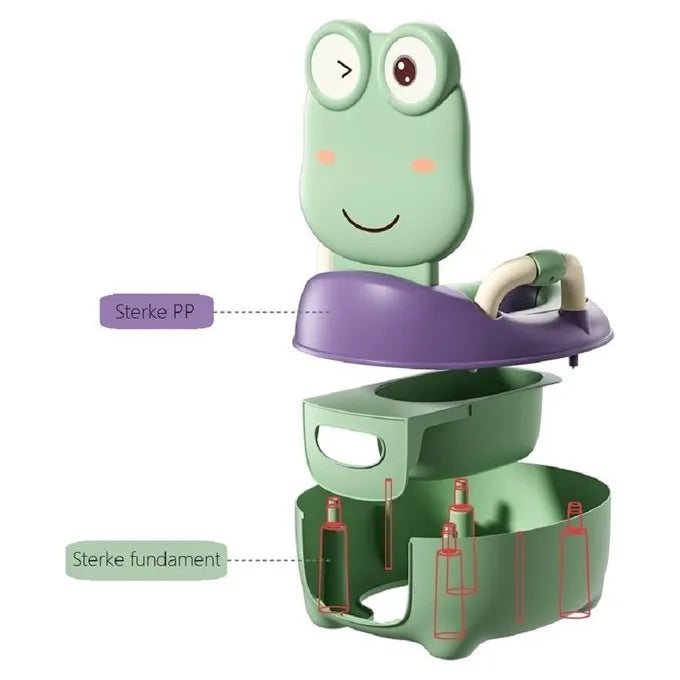 Plaspotje peuter - Toilettrainer met deksel - Kind WC verkleiner - Voor jongen & meisje - Roze-Ilumina Benelux