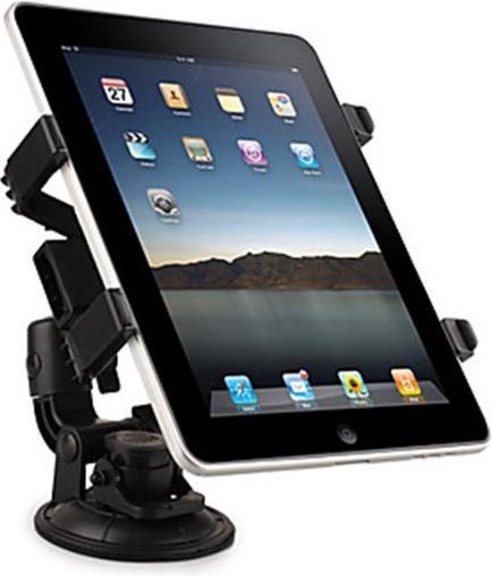 Tablethouder auto – 360° draaibaar voorruit & dashboard – Voor 7-11 inch tablets en grote smartphones – Zwart