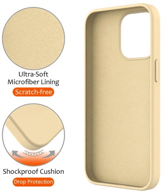 iPhone 16 Pro Max Hoesjes – Siliconen Backcover met Kickstand – MagSafe – Schokbestendig – Goud-Ilumina Benelux