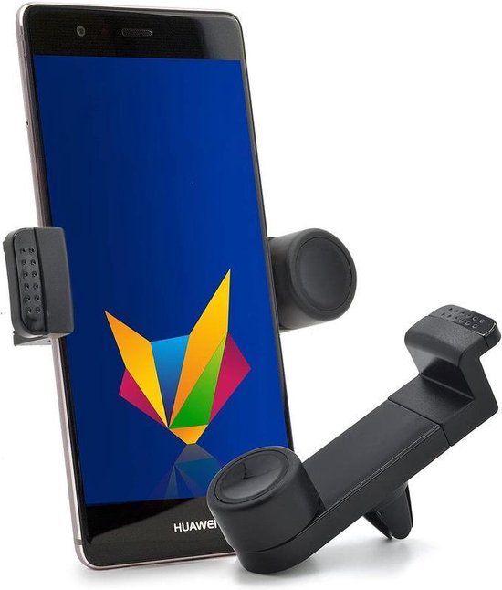 Telefoonhouder auto – Ventilatierooster klem – Universeel – 360° draaibaar – Zwart-Telefoonhouders-Ilumina Benelux