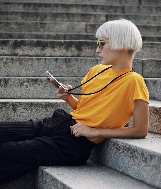 Samsung Galaxy S20 Plus Hoesjes – Transparante Backcover met Koord – Schokbestendig – Anti-shock-Ilumina Benelux