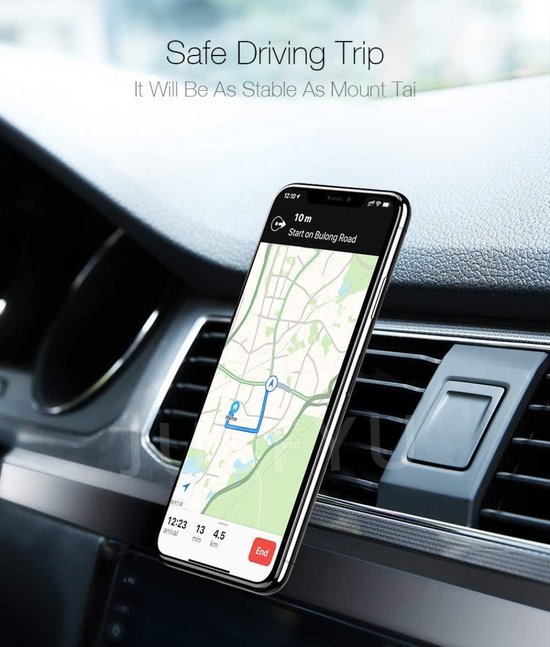 Telefoonhouder auto – Magnetisch Air Vent Mount – 360° Draaibaar – GPS Houder – Zwart-Telefoonhouders-Ilumina Benelux