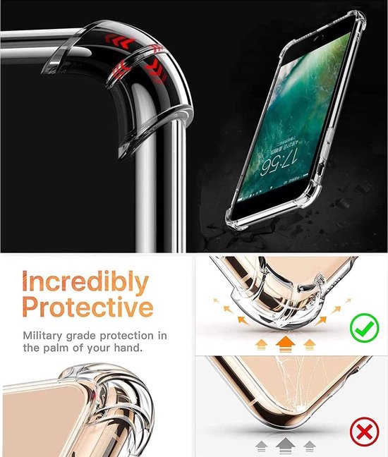 Oppo A94 5G Hoesjes – Siliconen Backcover – Schokbestendig – Transparant – 2x Screenprotector Gehard Glas-Ilumina Benelux