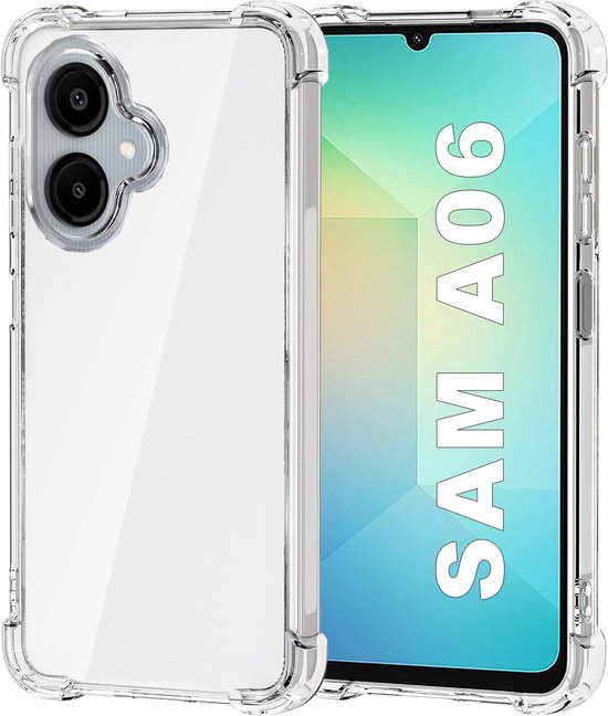 Samsung Galaxy A06 Hoesjes – Transparante Siliconen Backcover – Flexibel – Schokbestendig-Ilumina Benelux