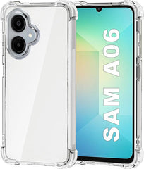 Shockproof Flexibele achterkant Silicone hoesje Transparant Geschikt voor: Samsung Galaxy A06