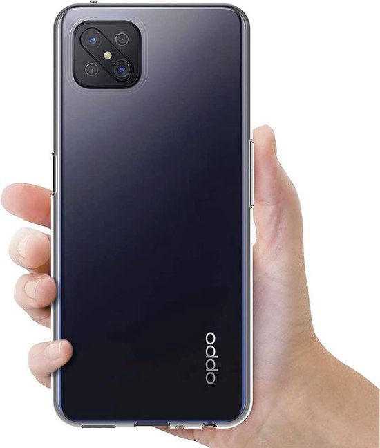 Oppo Reno 4Z 5G Hoesjes – Transparante TPU Siliconen Backcover – Soft Case – Incl. Gehard Glas Screenprotector-Ilumina Benelux