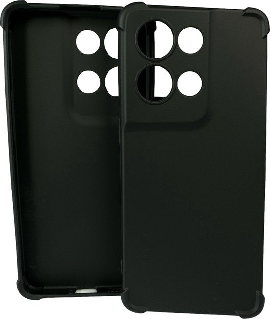 Oppo Reno 8 Pro Hoesjes – Soft TPU Siliconen Backcover – Schokbestendig – Zwart-Ilumina Benelux