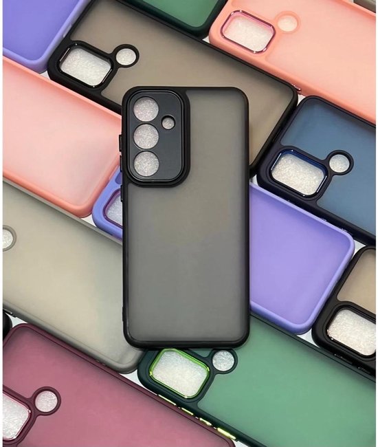 Doorschijnend Silcone hoesje Geschikt voor: Samsung Galaxy S24 - Back Cover - Lila