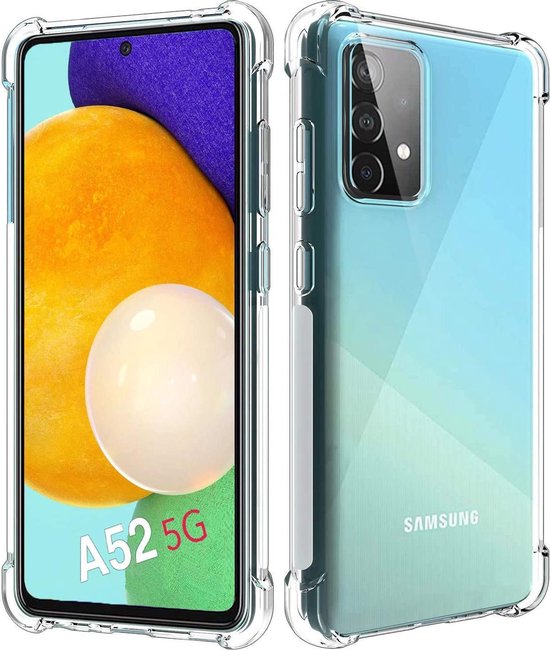 Samsung Galaxy A52 Hoesjes – Siliconen Backcover – Schokbestendig – Flexibel – Transparant-Ilumina Benelux